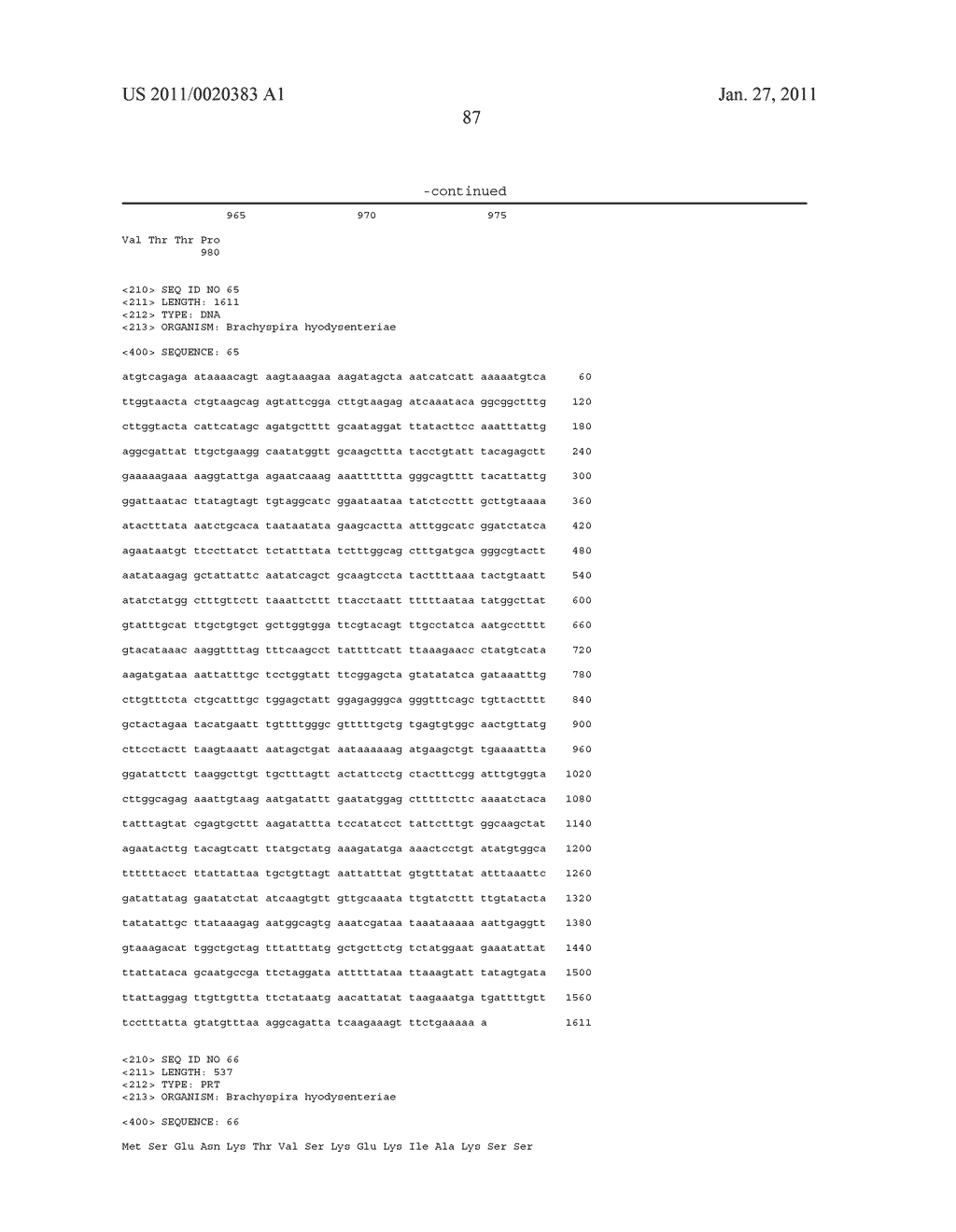 NOVEL GENES AND PROTEINS OF BRACHYSPIRA HYODYSENTERIAE AND USES THEREOF - diagram, schematic, and image 88