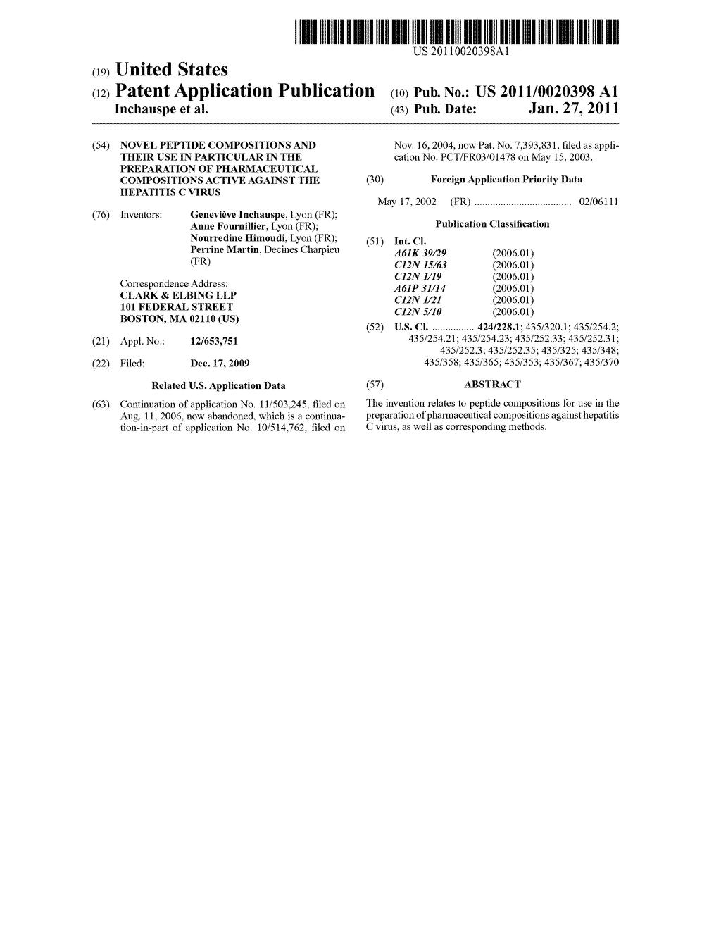 Novel peptide compositions and their use in particular in the preparation of pharmaceutical compositions active against the hepatitis C virus - diagram, schematic, and image 01