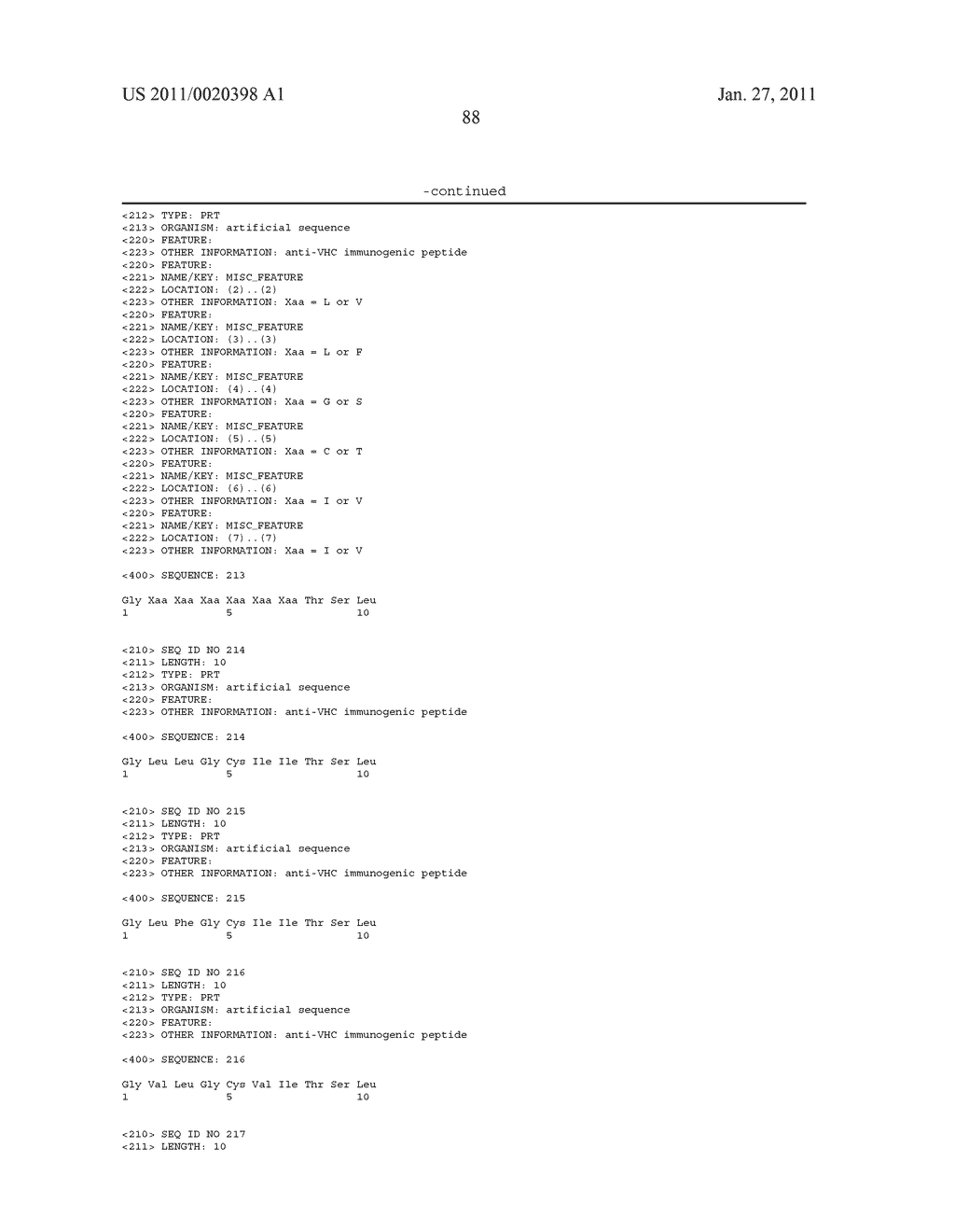 Novel peptide compositions and their use in particular in the preparation of pharmaceutical compositions active against the hepatitis C virus - diagram, schematic, and image 104