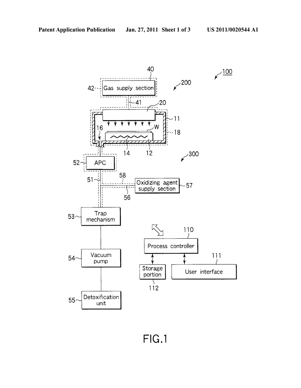 EXHAUST SYSTEM STRUCTURE OF FILM FORMATION APPARATUS, FILM FORMATION APPARATUS, AND EXHAUST GAS PROCESSING METHOD - diagram, schematic, and image 02