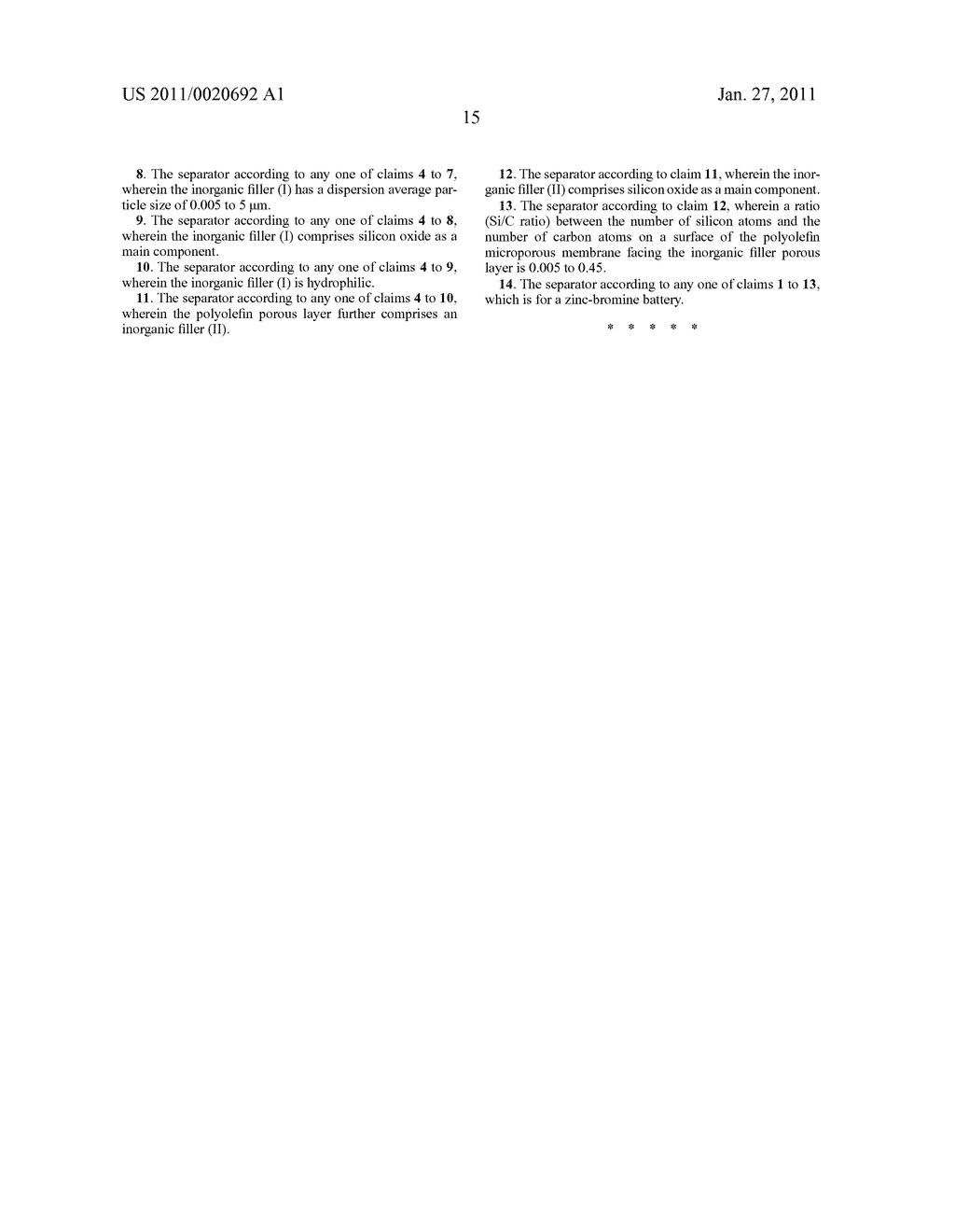 SEPARATOR FOR METAL HALIDE BATTERY - diagram, schematic, and image 18