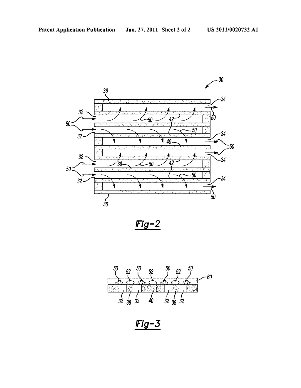 FUEL CELL COMPONENT WITH INTERDIGITATED FLOW FIELDS - diagram, schematic, and image 03