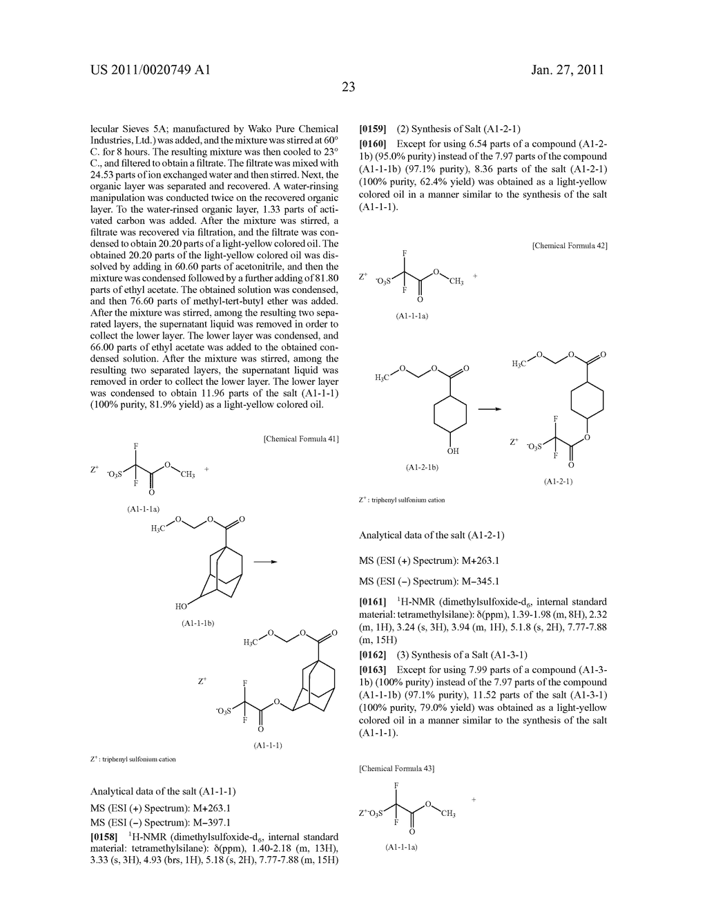 CHEMICALLY AMPLIFIED RESIST COMPOSITION AND SALT EMPLOYED THEREIN - diagram, schematic, and image 24