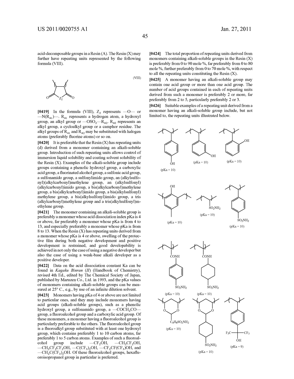 METHOD OF FORMING PATTERNS - diagram, schematic, and image 49