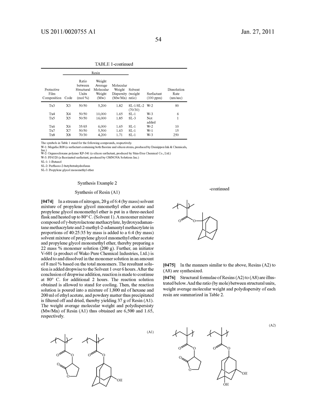 METHOD OF FORMING PATTERNS - diagram, schematic, and image 58