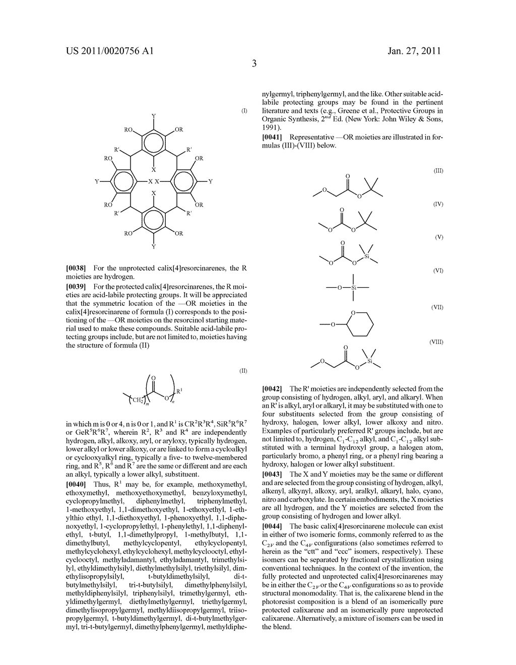 Calixarene Blended Molecular Glass Photoresists and Processes of Use - diagram, schematic, and image 27