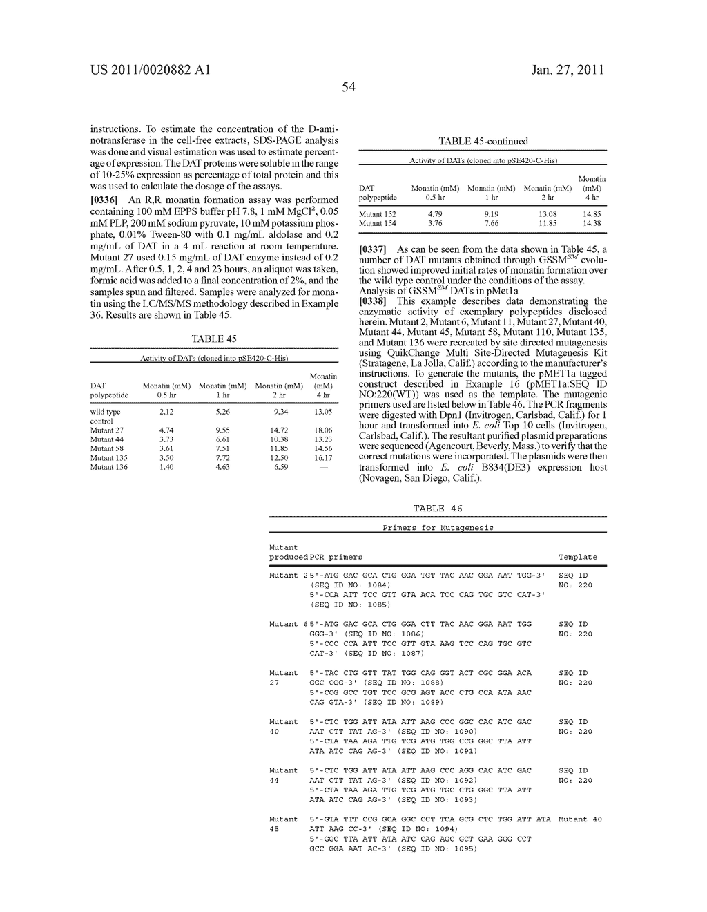 AMINOTRANSFERASE AND OXIDOREDUCTASE NUCLEIC ACIDS AND POLYPEPTIDES AND METHODS OF USING - diagram, schematic, and image 59