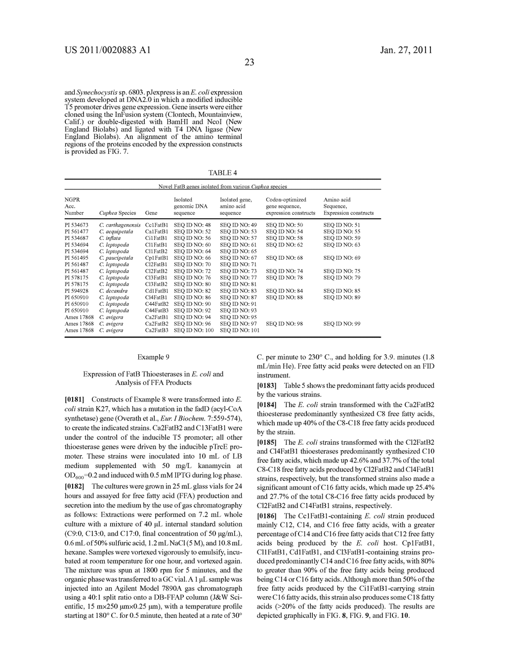 ACYL-ACP THIOESTERASE GENES AND USES THEREFOR - diagram, schematic, and image 47