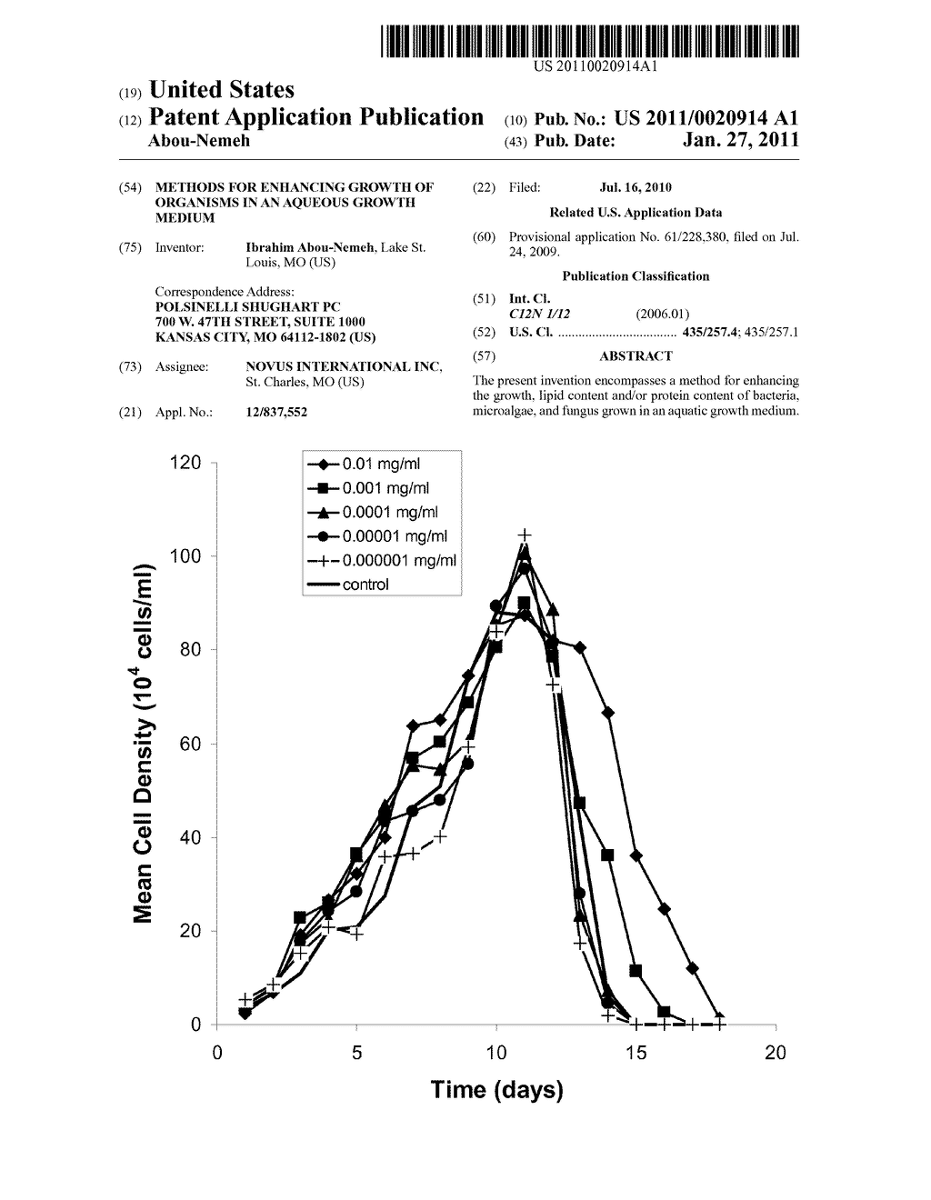 METHODS FOR ENHANCING GROWTH OF ORGANISMS IN AN AQUEOUS GROWTH MEDIUM - diagram, schematic, and image 01