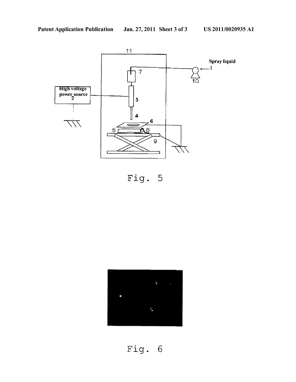 METHOD OF GENE TRANSFER INTO CELLS USING ELECTROSPRAY AND APPARATUS THEREFOR - diagram, schematic, and image 04