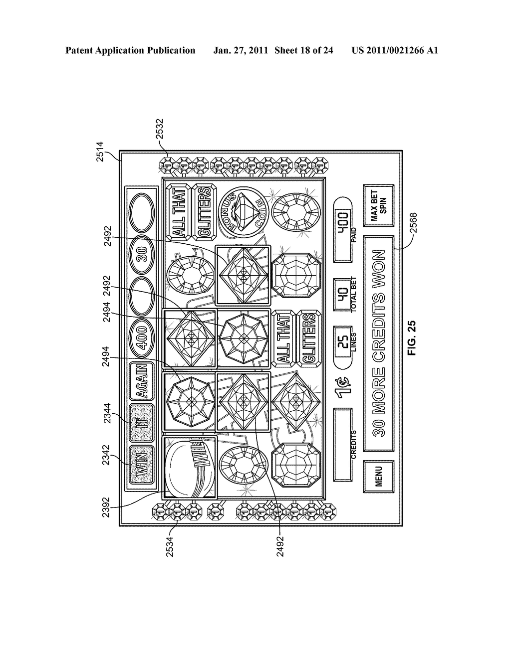 GAMING SYSTEM HAVING RE-AWARDING OF STORED AWARDS - diagram, schematic, and image 19