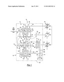 Power split transmission diagram and image