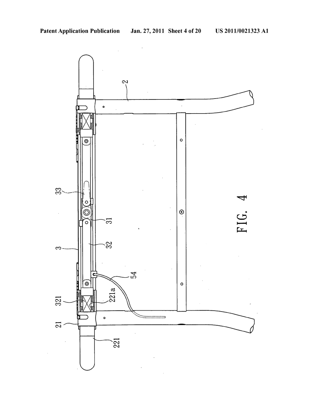 Foldable treadmill - diagram, schematic, and image 05