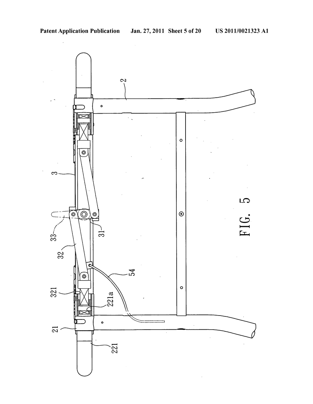 Foldable treadmill - diagram, schematic, and image 06