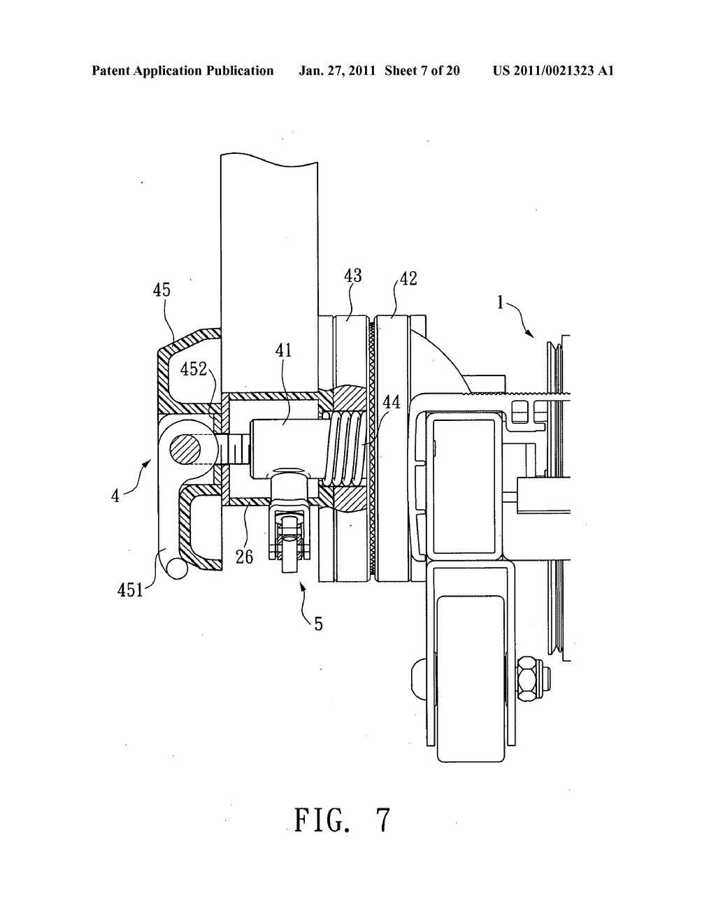 Foldable treadmill - diagram, schematic, and image 08