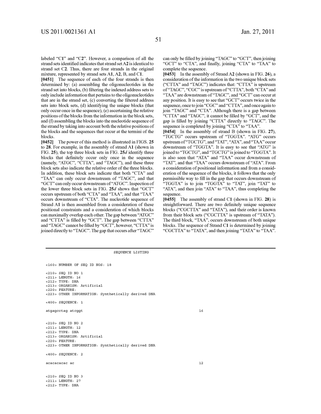 Novel oligonucleotide arrays and their use for sorting, isolating, sequencing, and manipulating nucleic acids - diagram, schematic, and image 102