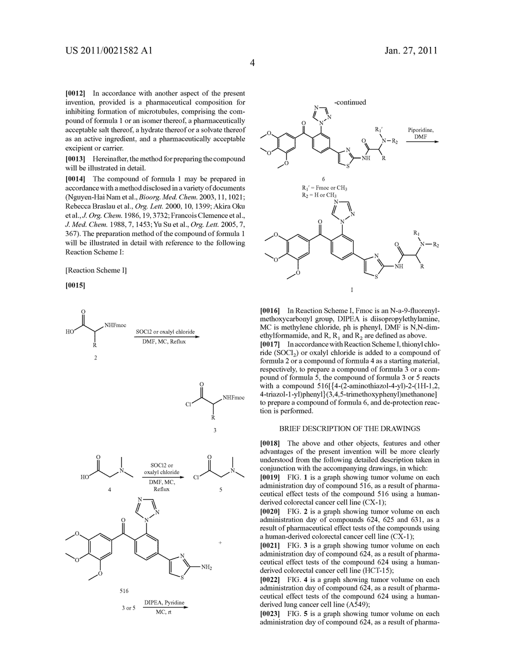 BENZOPHENONE THIAZOLE DERIVATIVES USEFUL FOR INHIBITING FORMATION OF MICROTUBULE AND METHOD FOR PRODUCING THE SAME - diagram, schematic, and image 08