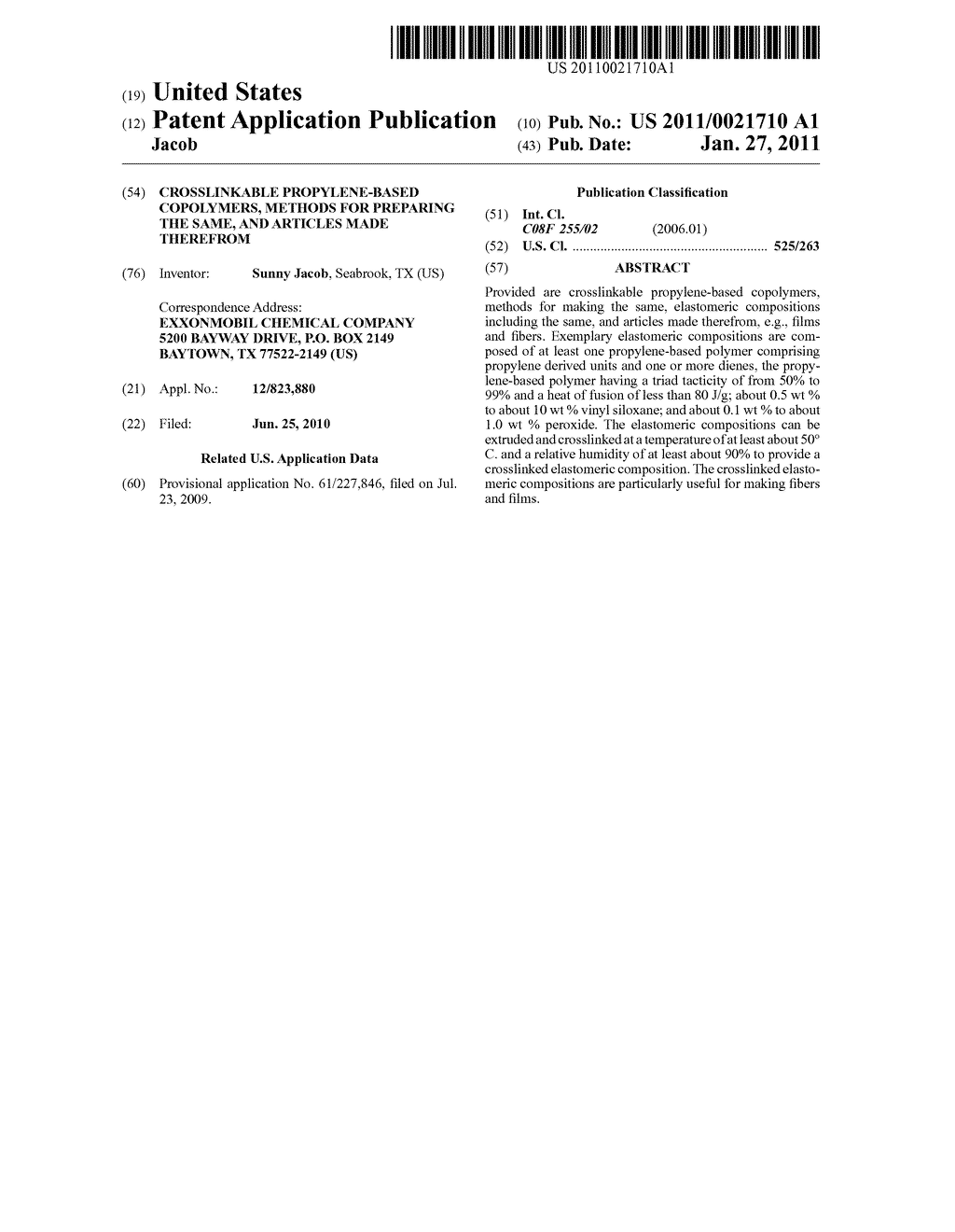 Crosslinkable Propylene-Based Copolymers, Methods for Preparing the Same, and Articles Made Therefrom - diagram, schematic, and image 01