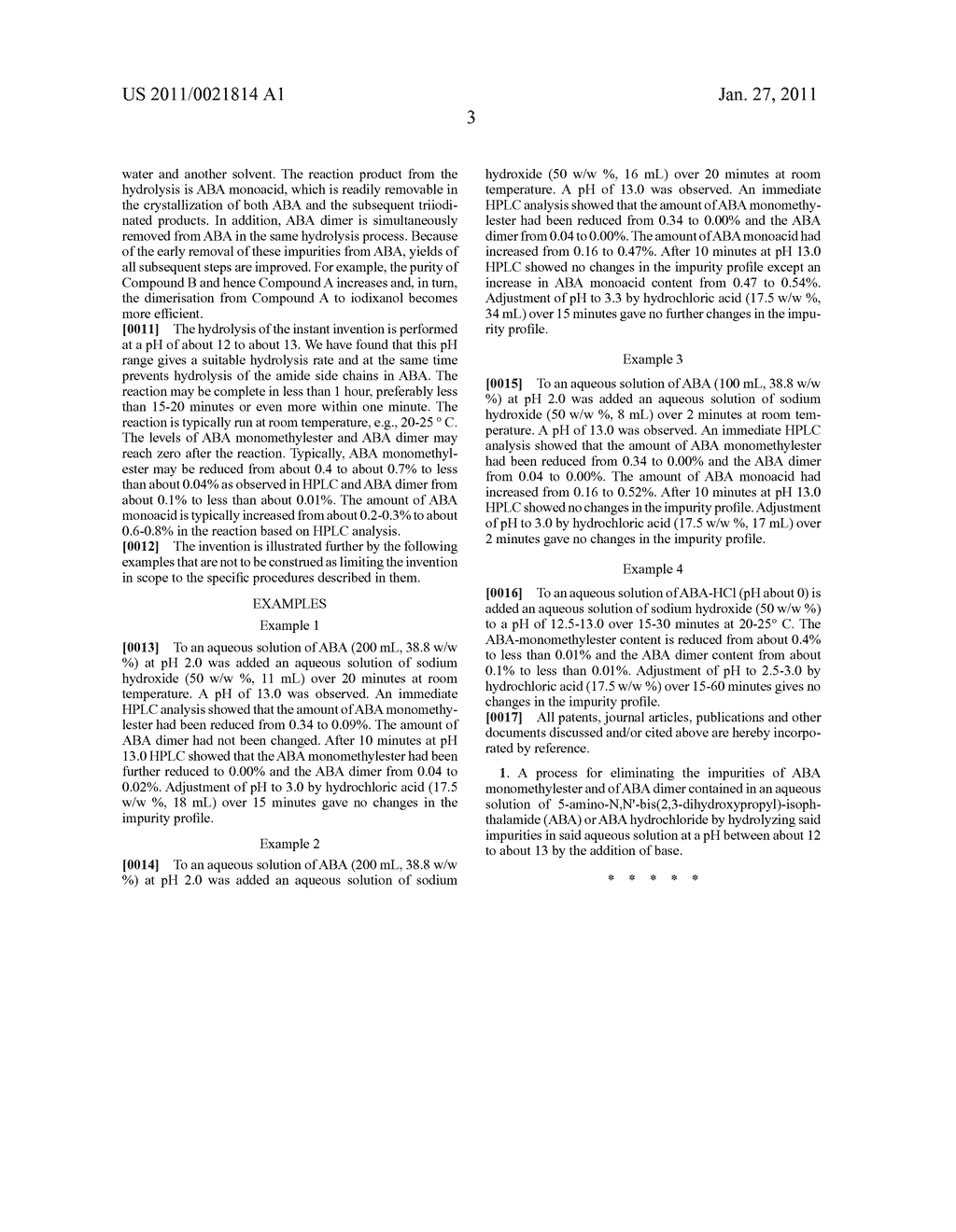 METHOD FOR REDUCING AMINOISOPHTHALIC ACID BISAMIDE RELATED IMPURITIES IN PREPARATION OF NON-IONIC X-RAY CONTRAST AGENTS - diagram, schematic, and image 04