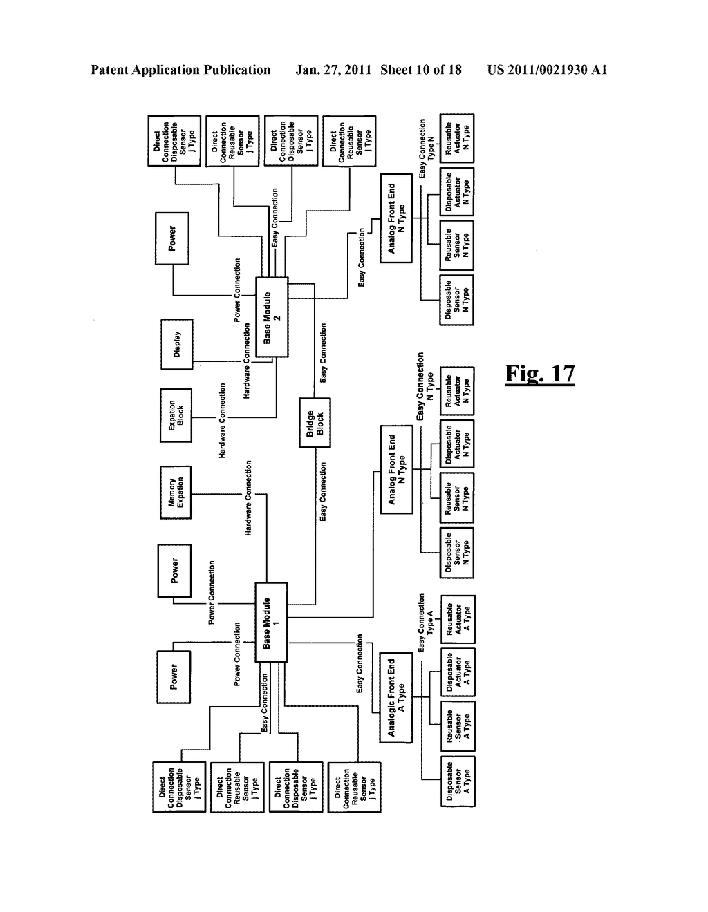 SUPPORT DEVICE FOR SENSORS AND/OR ACTUATORS THAT CAN BE PART OF A WIRELESS NETWORK OF SENSORS/ACTUATORS - diagram, schematic, and image 11