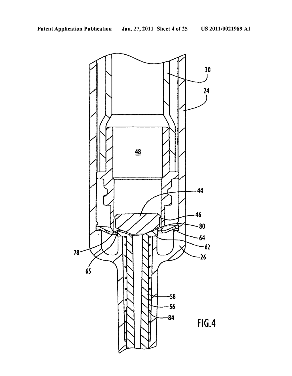 Safety medical syringe with retractable needle - diagram, schematic, and image 05