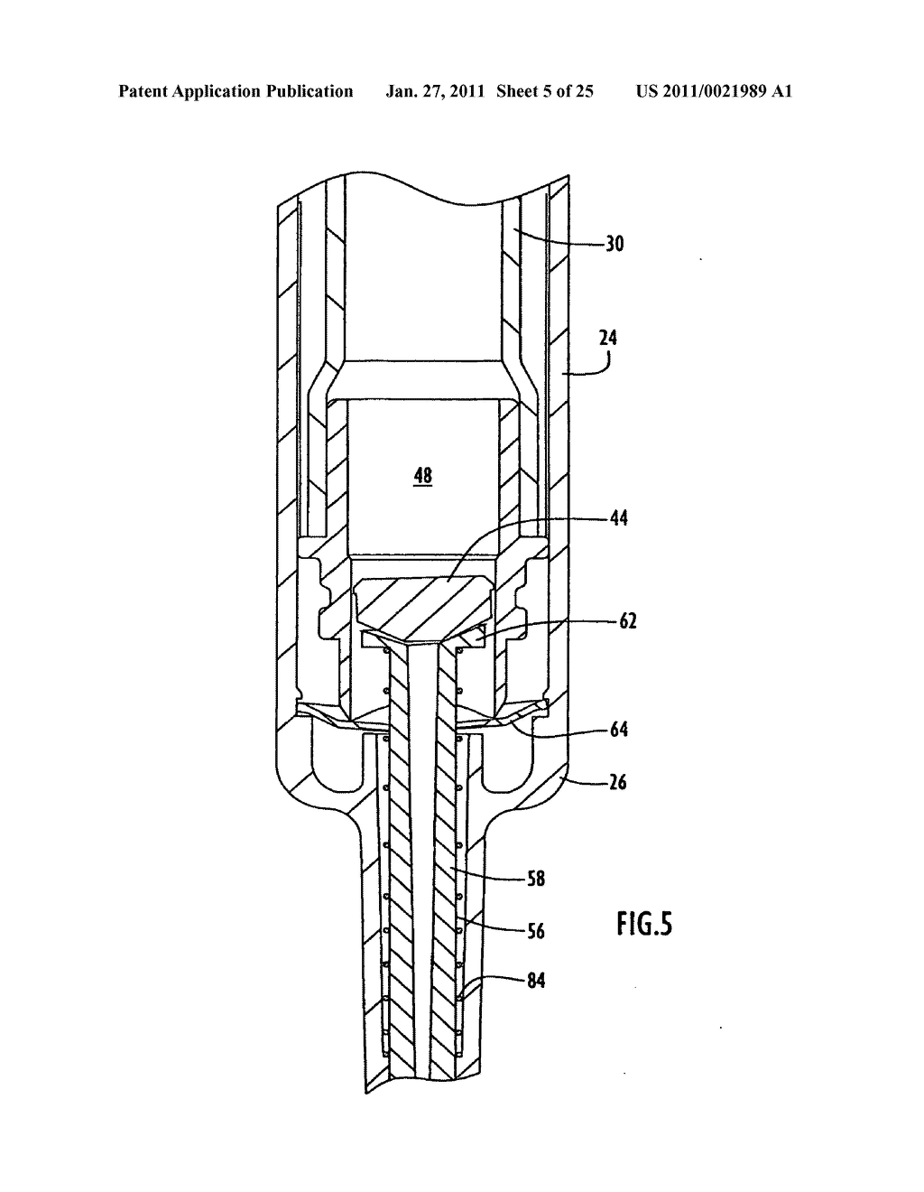 Safety medical syringe with retractable needle - diagram, schematic, and image 06