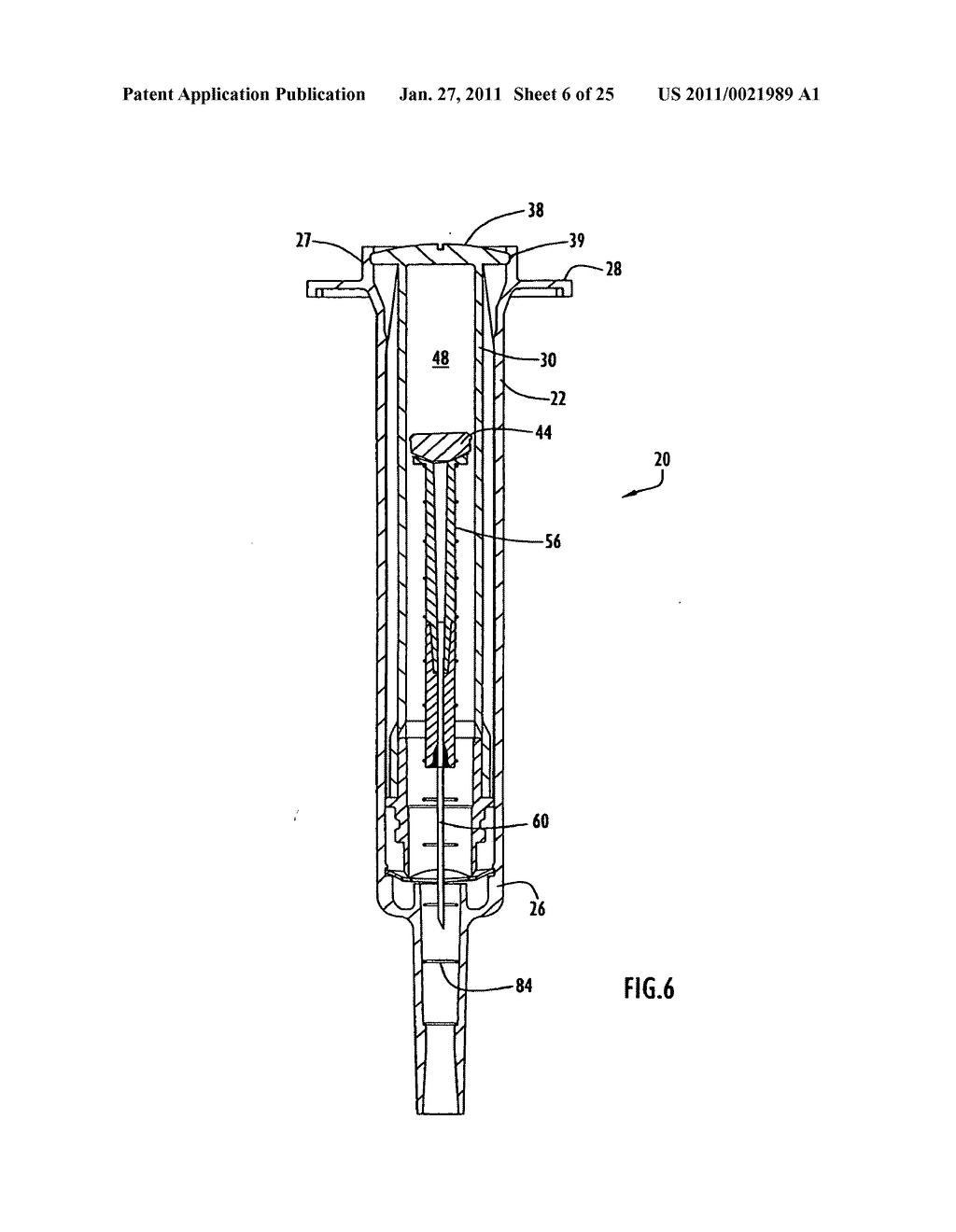 Safety medical syringe with retractable needle - diagram, schematic, and image 07