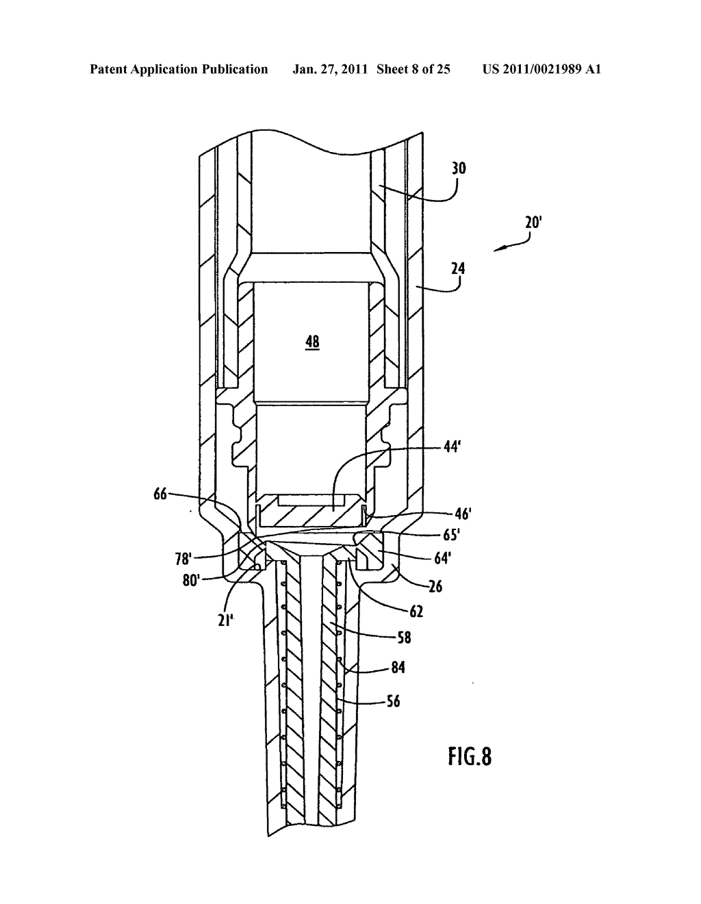 Safety medical syringe with retractable needle - diagram, schematic, and image 09