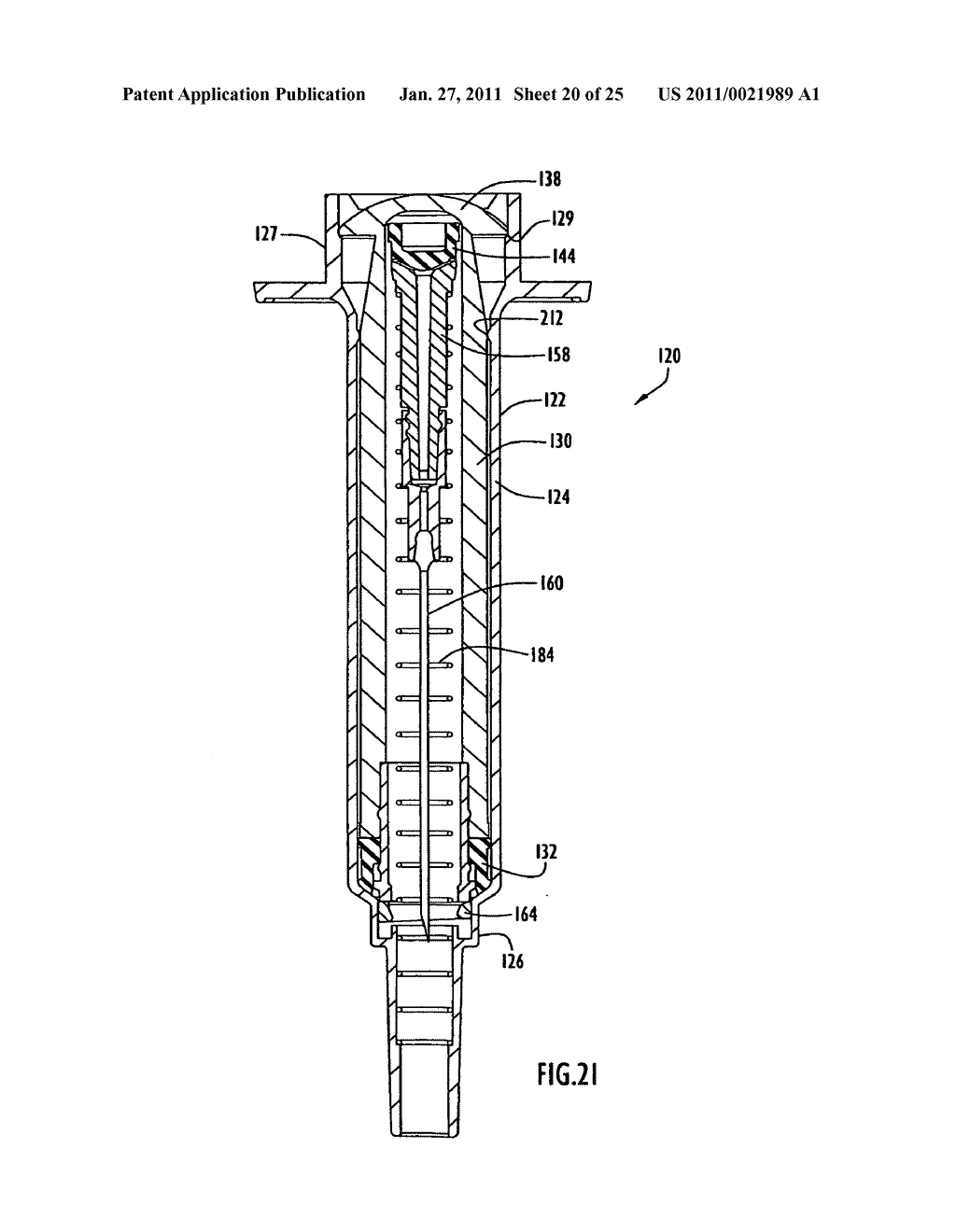 Safety medical syringe with retractable needle - diagram, schematic, and image 21