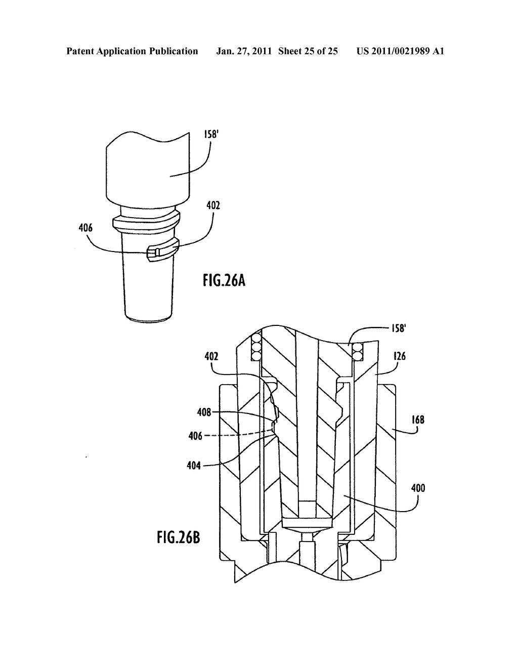 Safety medical syringe with retractable needle - diagram, schematic, and image 26