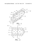 Intervertebral body fusion cage with keels and implantation methods diagram and image