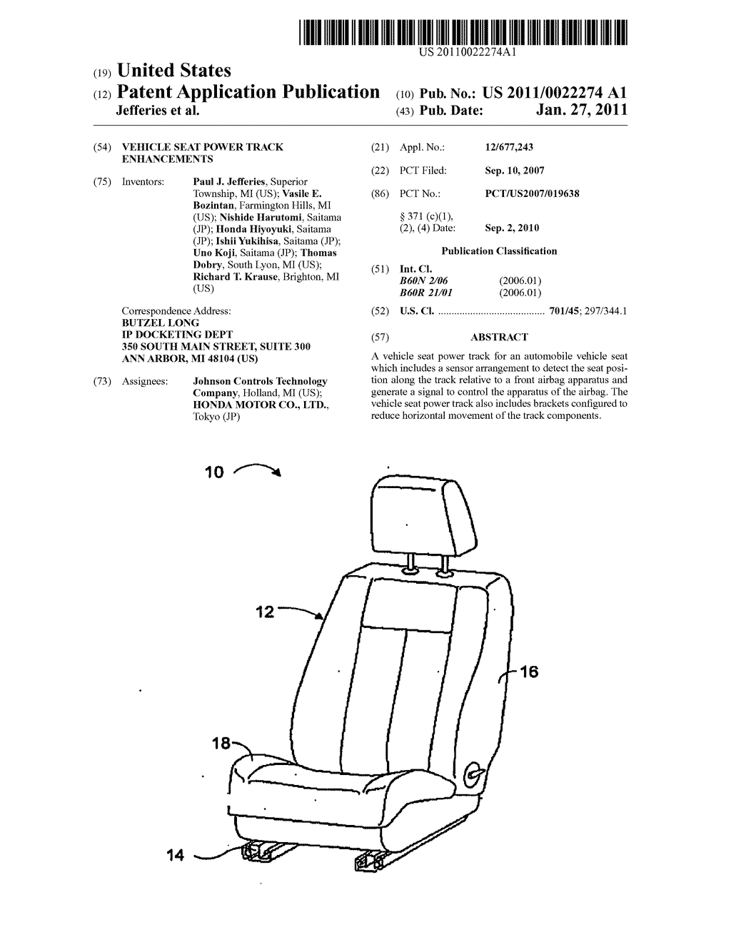 VEHICLE SEAT POWER TRACK ENHANCEMENTS - diagram, schematic, and image 01