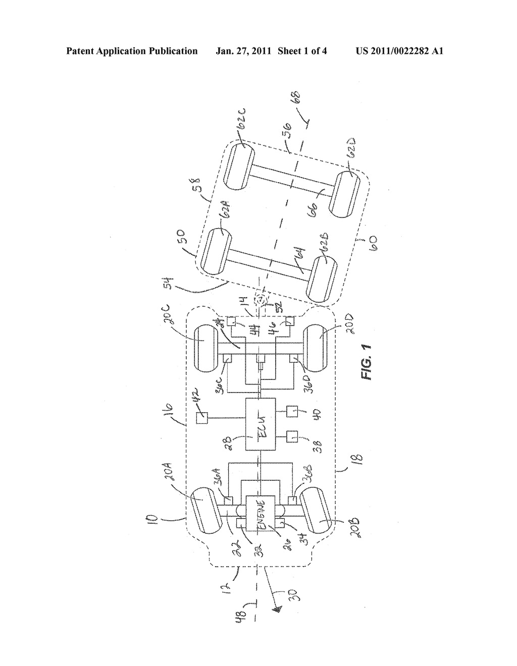 TRAILER SWAY MITIGATION USING MEASURED DISTANCE BETWEEN A TRAILER AND A TOW VEHICLE - diagram, schematic, and image 02