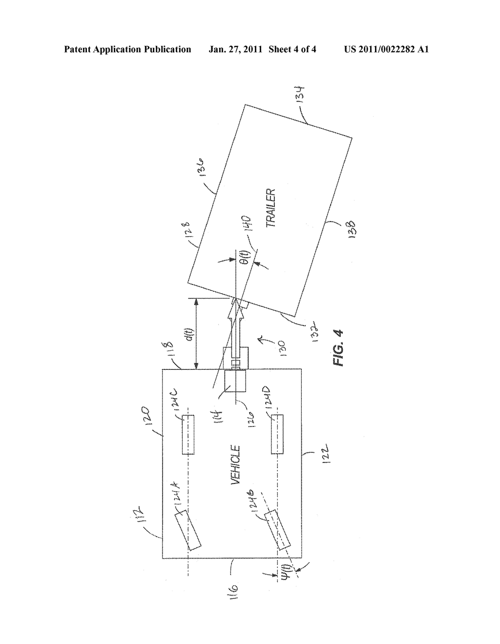 TRAILER SWAY MITIGATION USING MEASURED DISTANCE BETWEEN A TRAILER AND A TOW VEHICLE - diagram, schematic, and image 05