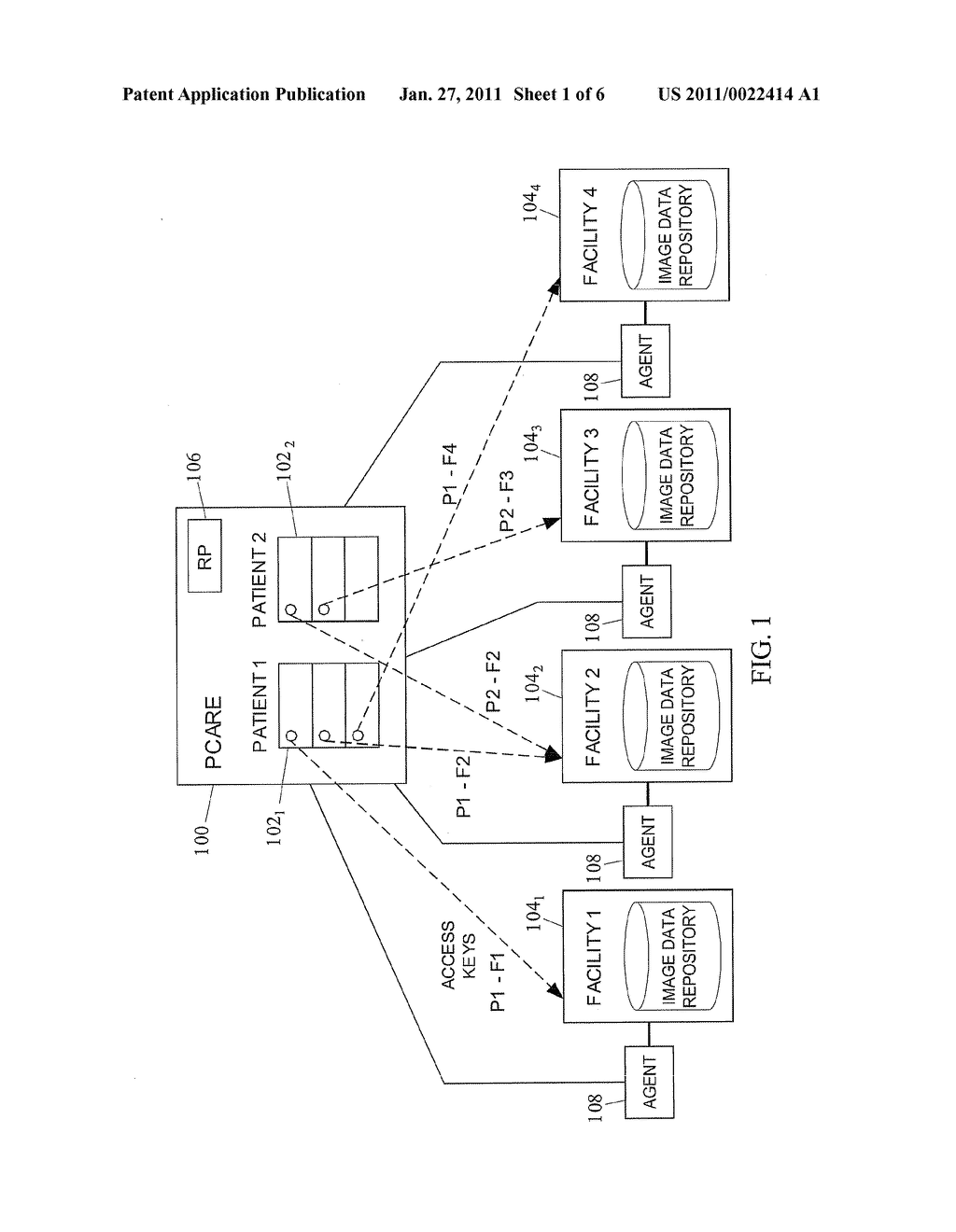 METHOD AND APPARATUS FOR PERSONALLY CONTROLLED SHARING OF MEDICAL IMAGE AND OTHER HEALTH DATA - diagram, schematic, and image 02