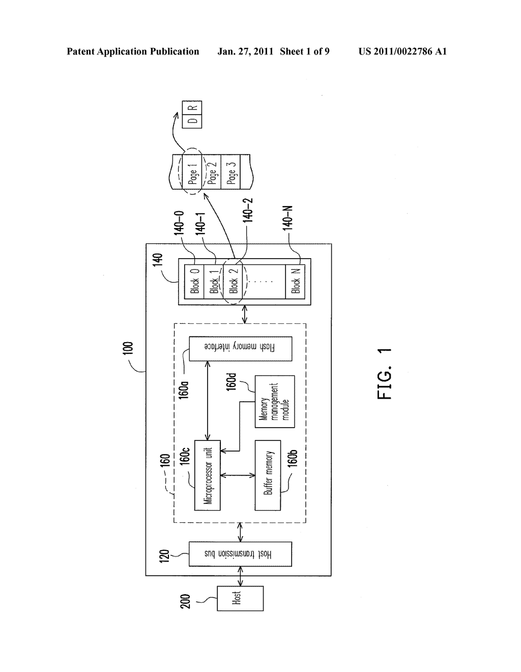 FLASH MEMORY STORAGE APPARATUS, FLASH MEMORY CONTROLLER, AND SWITCHING METHOD THEREOF - diagram, schematic, and image 02