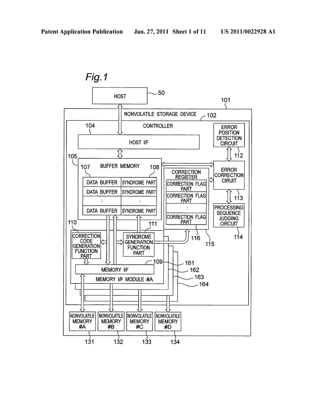 CONTROLLER WITH ERROR CORRECTION FUNCTION, STORAGE DEVICE WITH ERROR CORRECTION FUNCTION, AND SYSTEM WITH ERROR CORRECTION FUNCTION - diagram, schematic, and image 02