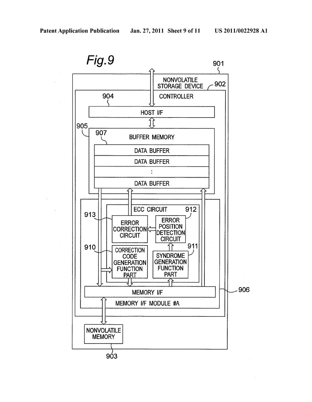CONTROLLER WITH ERROR CORRECTION FUNCTION, STORAGE DEVICE WITH ERROR CORRECTION FUNCTION, AND SYSTEM WITH ERROR CORRECTION FUNCTION - diagram, schematic, and image 10