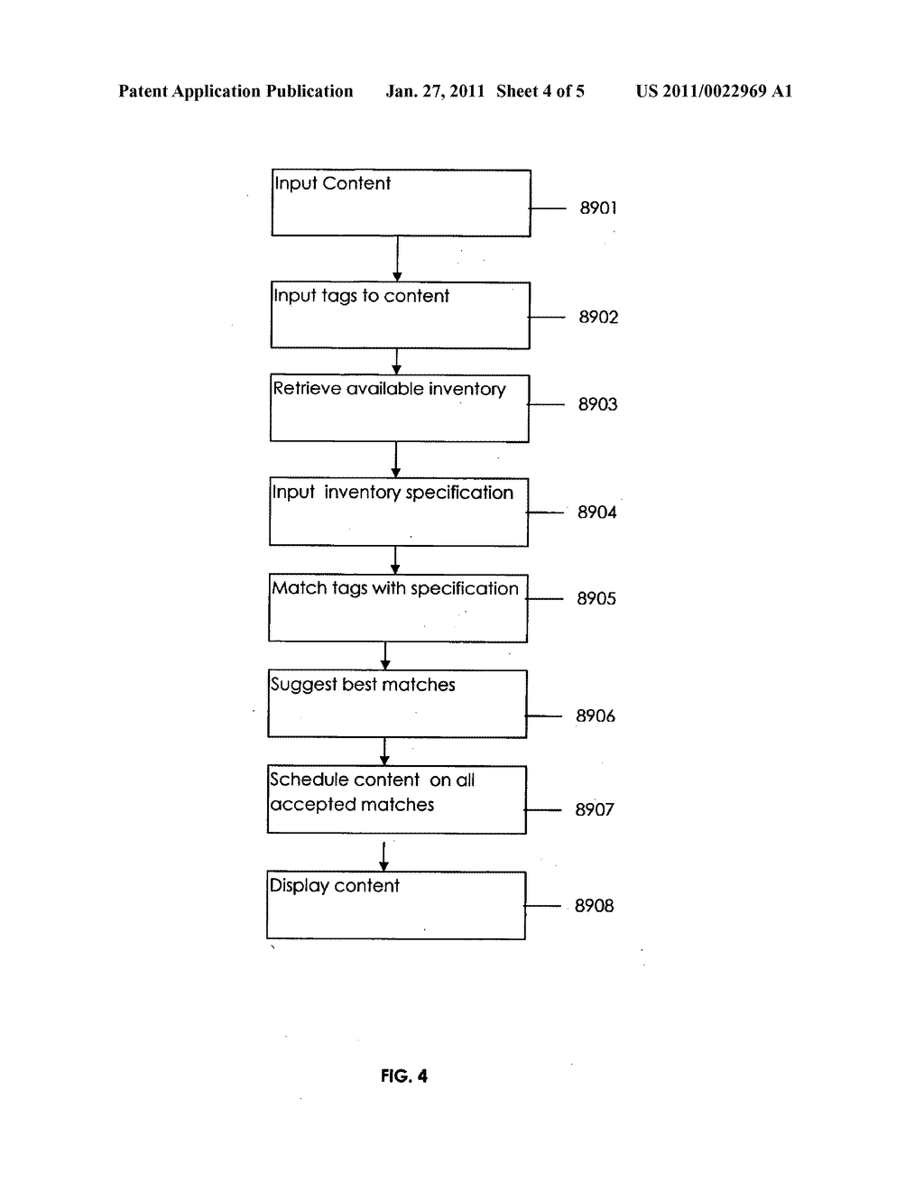 SYSTEM AND METHOD FOR TAGGING OF DATA/CONTENT FOR DISPLAY ON A DISPLAY SCREEN - diagram, schematic, and image 05