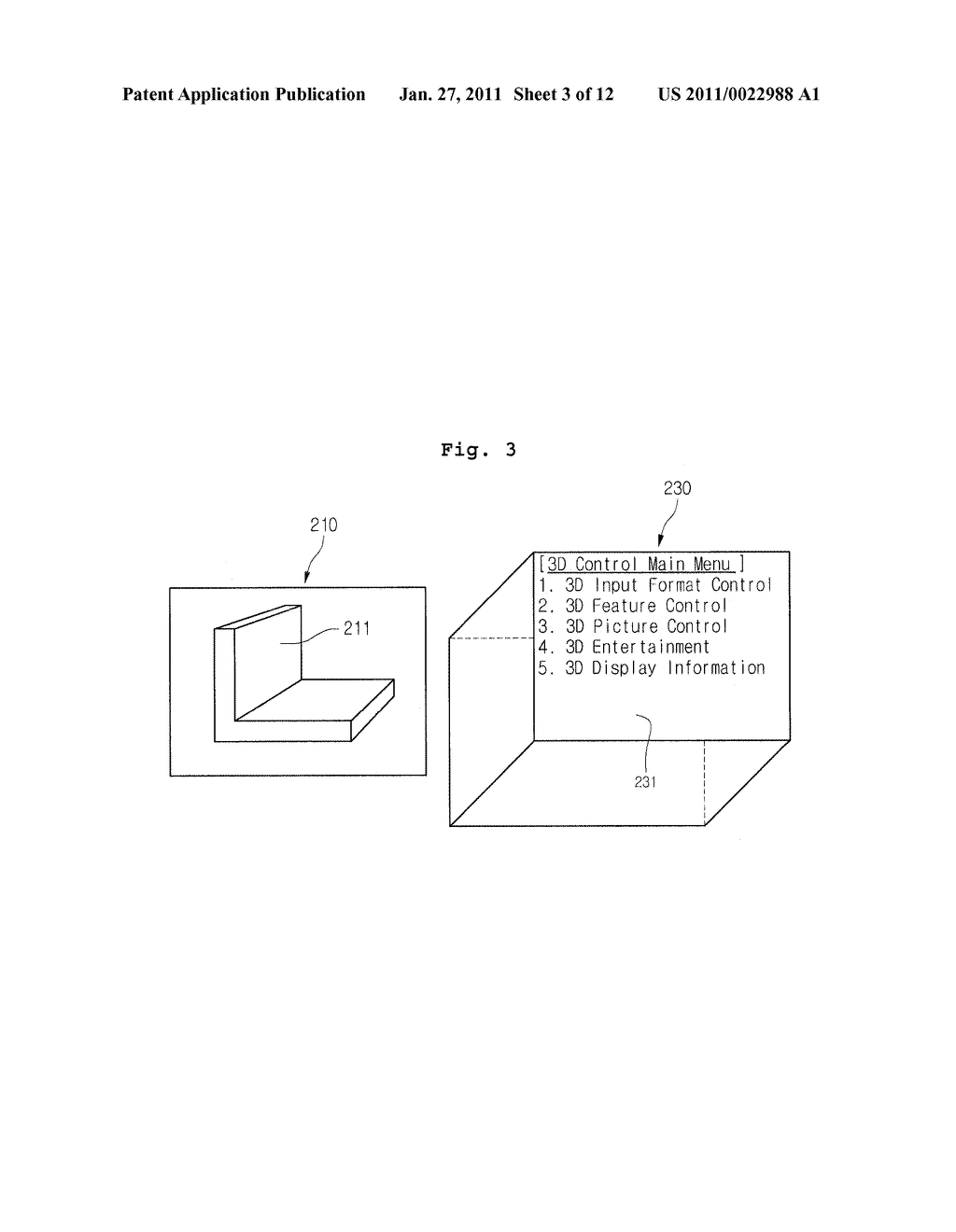 PROVIDING USER INTERFACE FOR THREE-DIMENSIONAL DISPLAY DEVICE - diagram, schematic, and image 04