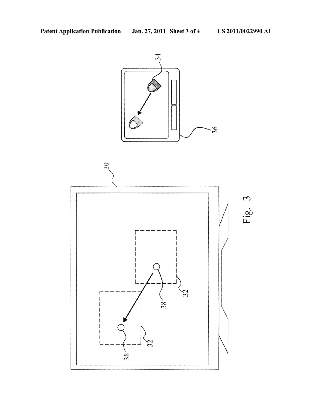 METHOD FOR OPERATION TO A MULTI-TOUCH ENVIRONMENT SCREEN BY USING A TOUCHPAD - diagram, schematic, and image 04