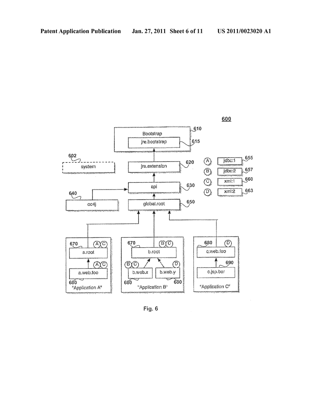 METHOD AND SYSTEM FOR AUTOMATED CODE-SOURCE INDEXING IN JAVA VIRTUAL MACHINE ENVIRONMENT - diagram, schematic, and image 07