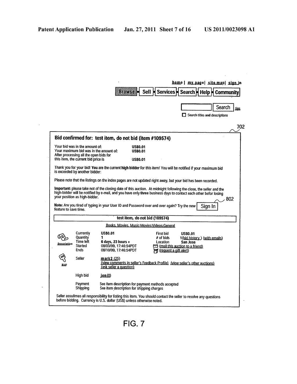 METHOD AND SYSTEM FOR MAINTAINING LOGIN PREFERENCE INFORMATION OF USERS IN A NETWORK-BASED TRANSACTION FACILITY - diagram, schematic, and image 08