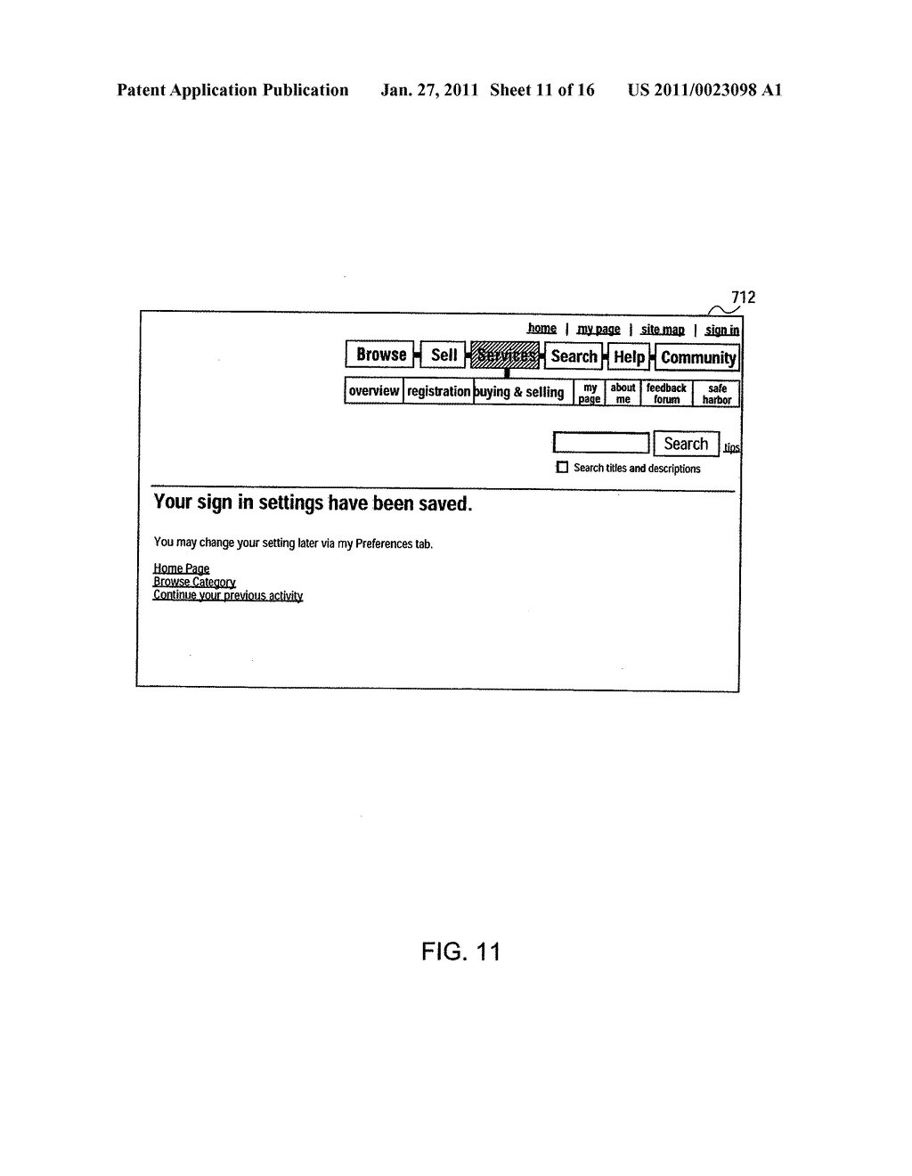 METHOD AND SYSTEM FOR MAINTAINING LOGIN PREFERENCE INFORMATION OF USERS IN A NETWORK-BASED TRANSACTION FACILITY - diagram, schematic, and image 12