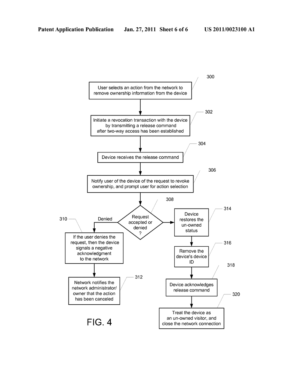 Device Ownership Transfer From A Network - diagram, schematic, and image 07