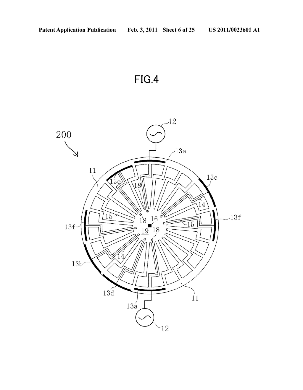 VIBRATORY GYROSCOPE USING PIEZOELECTRIC FILM - diagram, schematic, and image 07