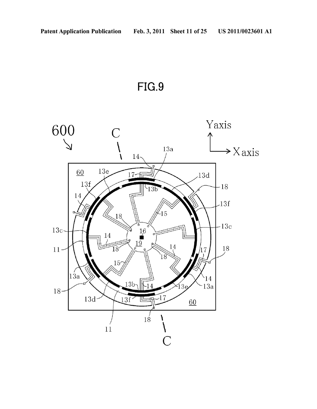 VIBRATORY GYROSCOPE USING PIEZOELECTRIC FILM - diagram, schematic, and image 12