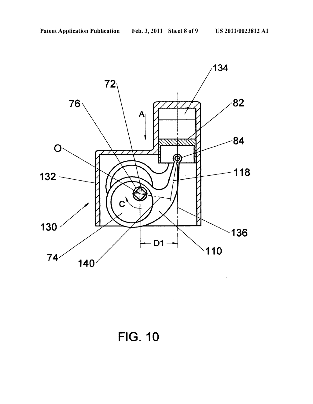 Crankshaft-free internal combustion engine of improved efficiency - diagram, schematic, and image 09