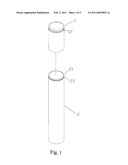 LENGTH-ADJUSTABLE CIGAR TUBE diagram and image