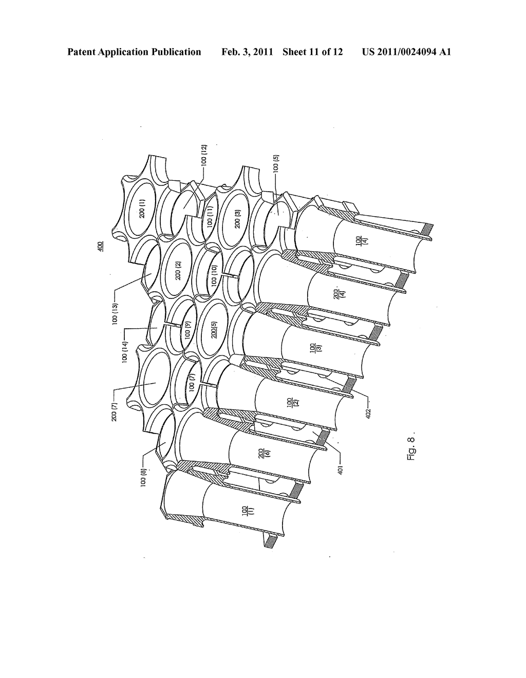 CERAMIC FERRULES AND CERAMIC FERRULE ARRAY INCLUDING SAME FOR TUBE PITCH VARIABILITY TOLERANT PROCESS HEAT BOILER SYSTEM - diagram, schematic, and image 12